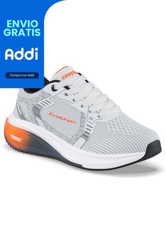 Tenis Running Yalton Blanco-Nar Para Niño Croydon Croydon