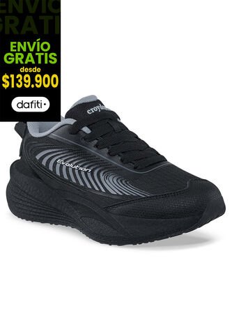 Tenis Running Syha Negro-Gris Croydon Para Niño Croydon