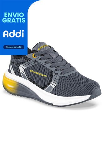 Tenis Running Yalton Gris-Ama Para Niño Croydon Croydon