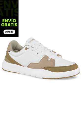 Tenis Agrar Blanco-Café Para Hombre Croydon Croydon