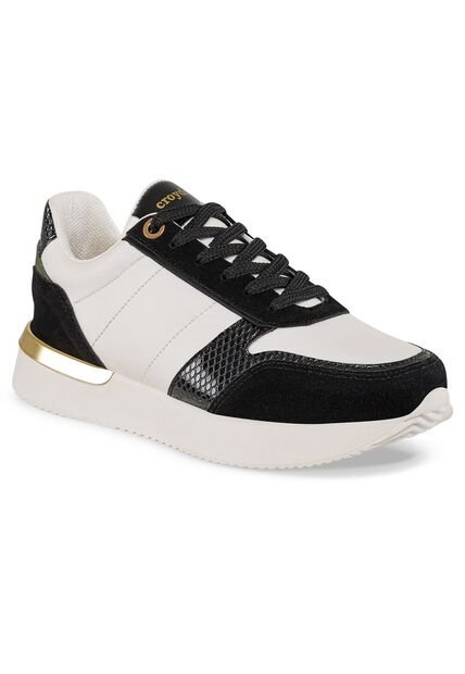 Tenis Urbanos Nuray Negro-Blanco Croydon Para Mujer
