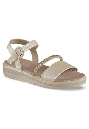 Sandalias Tacón Inna Oro Croydon Para Mujer