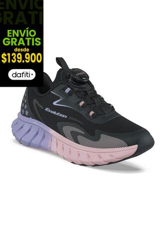 Tenis Running Pufit Negro Croydon Para Niña Croydon