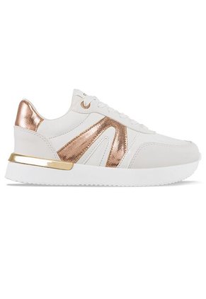 Tenis Urbanos Alice Blanco-Oro Croydon Para Mujer