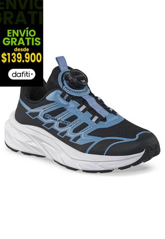 Tenis Running Kobro Negro-Azul Croydon Para Niño Croydon