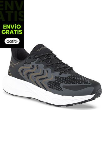 Tenis Running Krox Negro Para Hombre Croydon Croydon