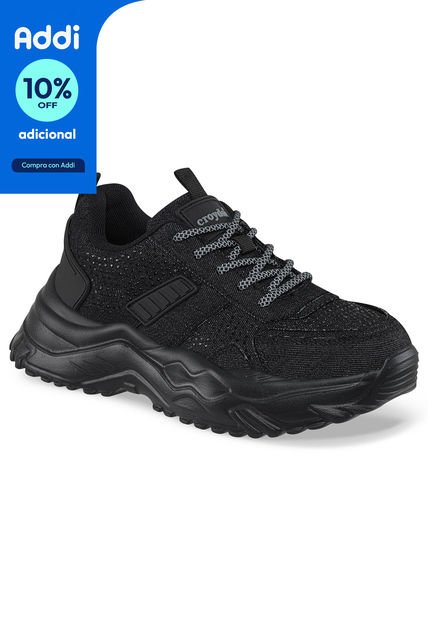 Tenis Narar Negro Para Mujer Croydon