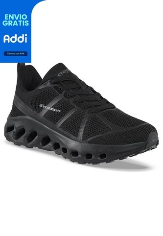 Tenis Running Garyk Negro-Negro Croydon Para Hombre Croydon