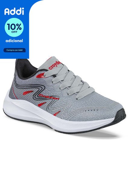 Tenis Running Zayer Gris Para Niño Croydon