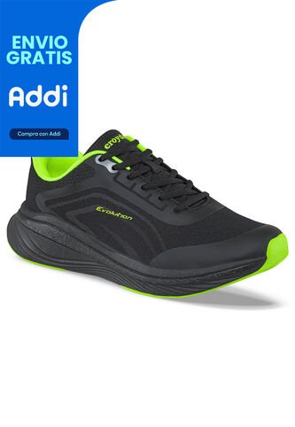 Tenis Running Velta Negro Para Hombre Croydon Croydon