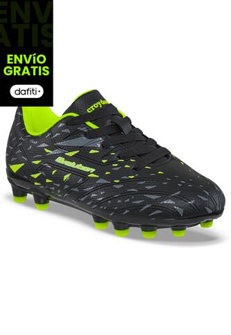 Guayos Grama Aplix Negro Para Niño Croydon Croydon