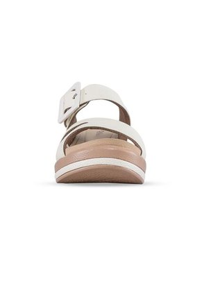 Sandalias Tacón Belkys Blanco Croydon Para Mujer