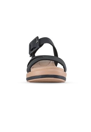Sandalias Tacón Belkys Negro Croydon Para Mujer