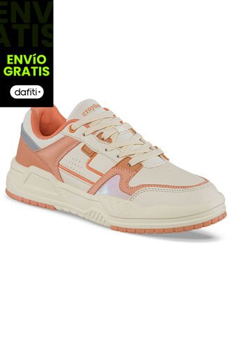 Tenis Urbanos Torx Beige-Coral Para Mujer Croydon Croydon