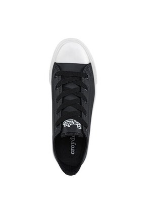 Tenis Casuales Discovery Bajo Retro 2 Ct Negro Croydon Para Mujer