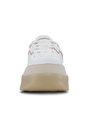 Tenis Keilen Blanco-Café Para Mujer Croydon