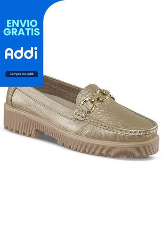 Mocasines Trina Oro Para Mujer Croydon Croydon