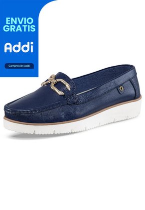 Mocasines Adelvina Azul Para Mujer Croydon