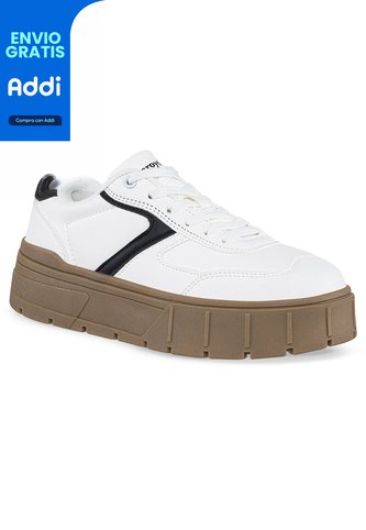 Tenis Quinter Blanco-Negro Croydon Para Mujer Croydon