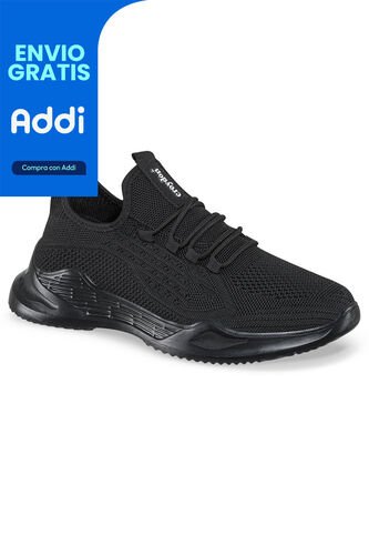 Tenis Running Rotz Negro-Negro Para Hombre Croydon Croydon