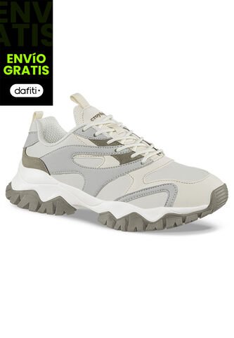 Tenis Nafla Gris-Beige Para Mujer Croydon Croydon