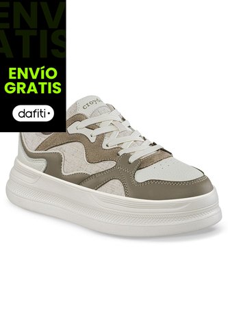 Tenis Casuales Bizof Beige Croydon Para Mujer Croydon