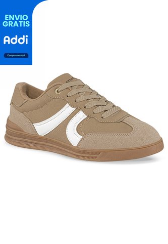 Tenis Sona Beige-Blanco Croydon Para Mujer Croydon