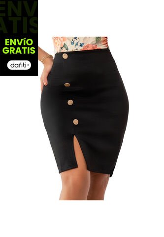 Falda Elvy Negro Para Mujer Croydon Croydon