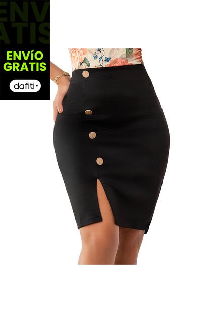 Falda Elvy Negro Para Mujer Croydon