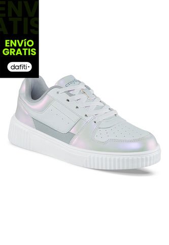 Tenis Urbanos Argenyx Blanco-Gris Para Mujer Croydon Croydon