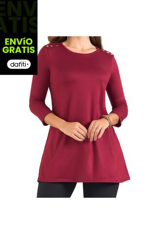 Vestido Paulete Vino Para Mujer Croydon Croydon