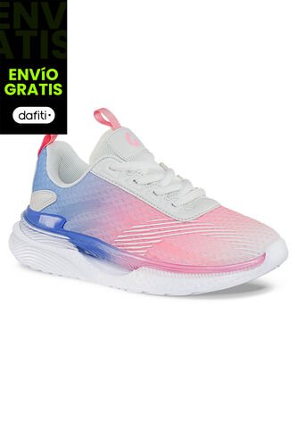 Tenis Kandis Blanco-Rosa Para Niña Croydon Croydon