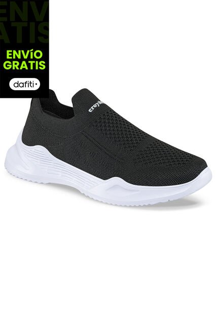 Tenis Running Loccer Negro Para Hombre Croydon