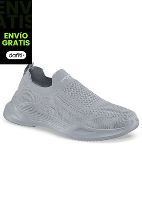 Tenis Running Loccer Gris Para Hombre Croydon