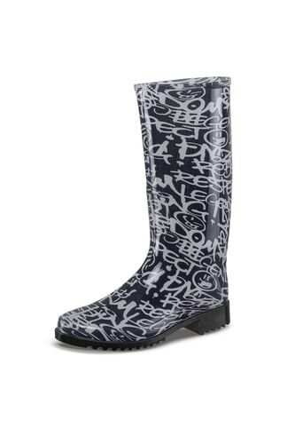 Botas Lluvia Rim Negro Croydon Para Mujer Croydon