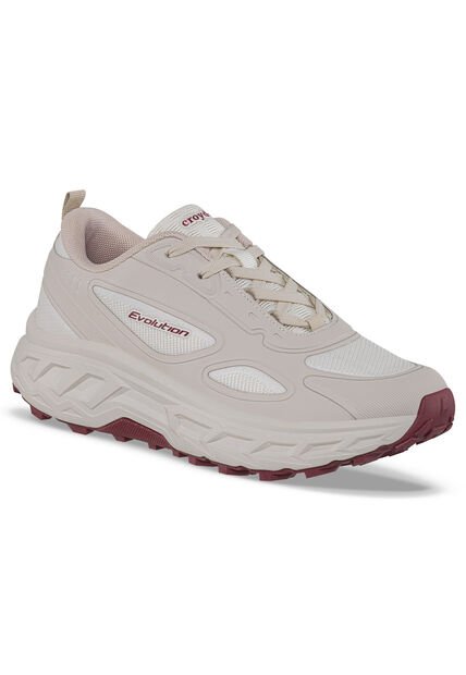 Tenis Trail Running Kimeq Beige Croydon Para Mujer