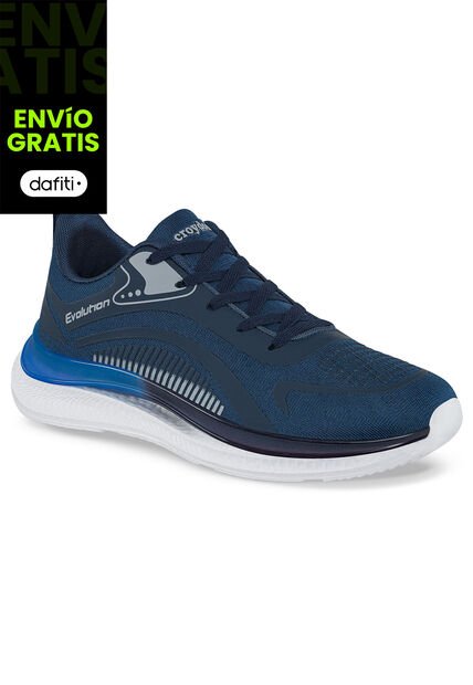 Tenis Running Lazo Azul Osc Para Hombre Croydon