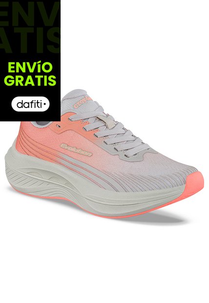 Tenis Running Lafog Beige-Coral Croydon Para Mujer
