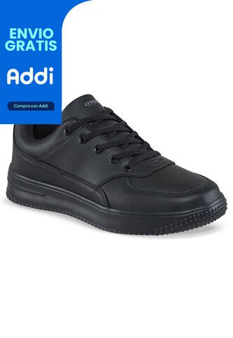 Tenis Colegio Shopir Pro C Negro-Gris Para Niño Y Niña Croydon Croydon
