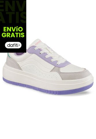 Tenis Urbanos Ilyra Beige-Mora Croydon Para Mujer Croydon