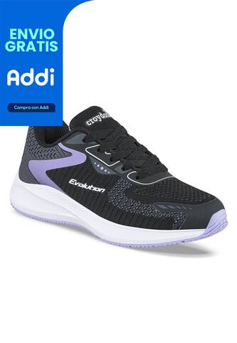 Tenis Running Siron Negro Para Niña Croydon Croydon