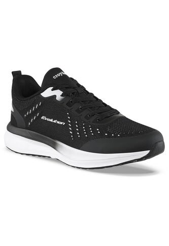 Tenis Running Deno Negro-Blanco Croydon Para Hombre Croydon