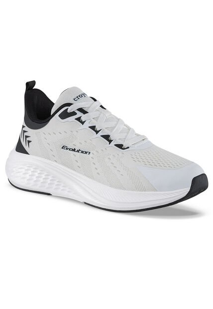 Tenis Running Armal Blanco-Negro Croydon Para Hombre