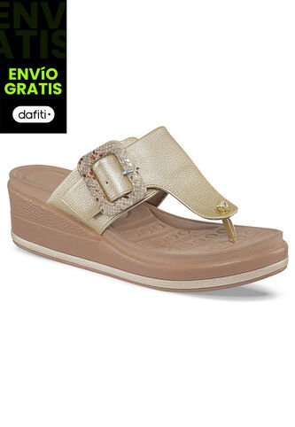 Sandalias Tacón Ivonne Oro Para Mujer Croydon Croydon