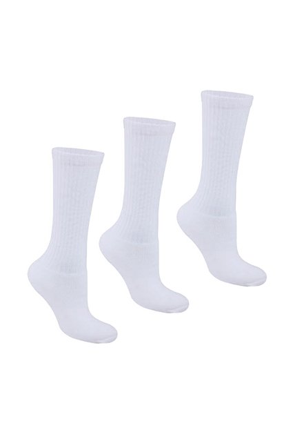 Medias Acanaladas Blanco Para Mujer Croydon