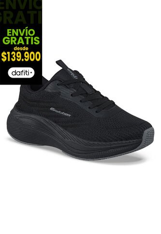 Tenis Running Mafos Negro-Negro Croydon Para Mujer Croydon
