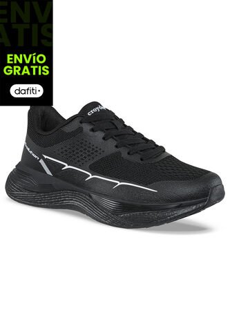 Tenis Running Sloky Negro Para Hombre Croydon Croydon