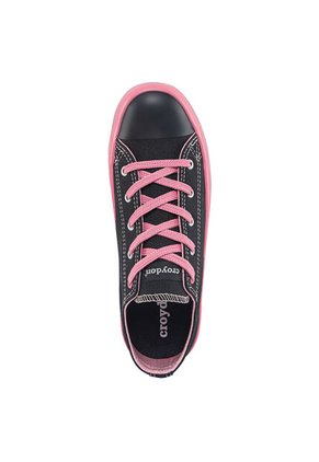 Tenis Hoss Bajo Negro Para Niña Croydon