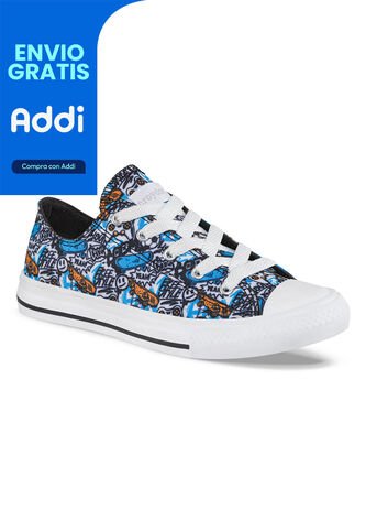 Tenis Krabs Bajo Azul Para Niño Croydon Croydon