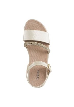 Sandalias Tacón Inna Oro Croydon Para Mujer